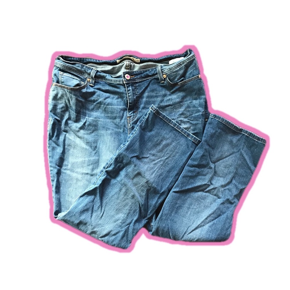 Levi’s Plus Size Dark Wash 580 Straight Leg Jeans